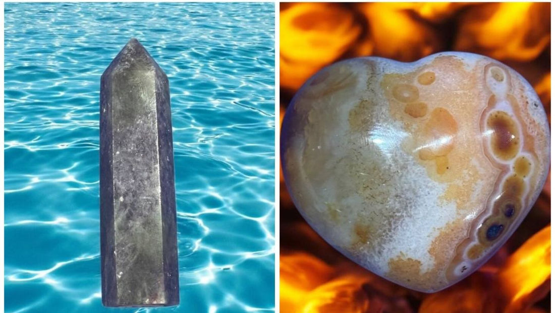 Balancing the Elements with Crystals: A Guide to Earth, Air, Fire & Water