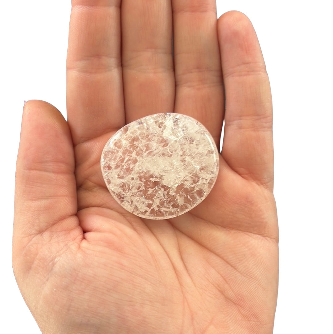 29g Crackling Quartz Flat Stone