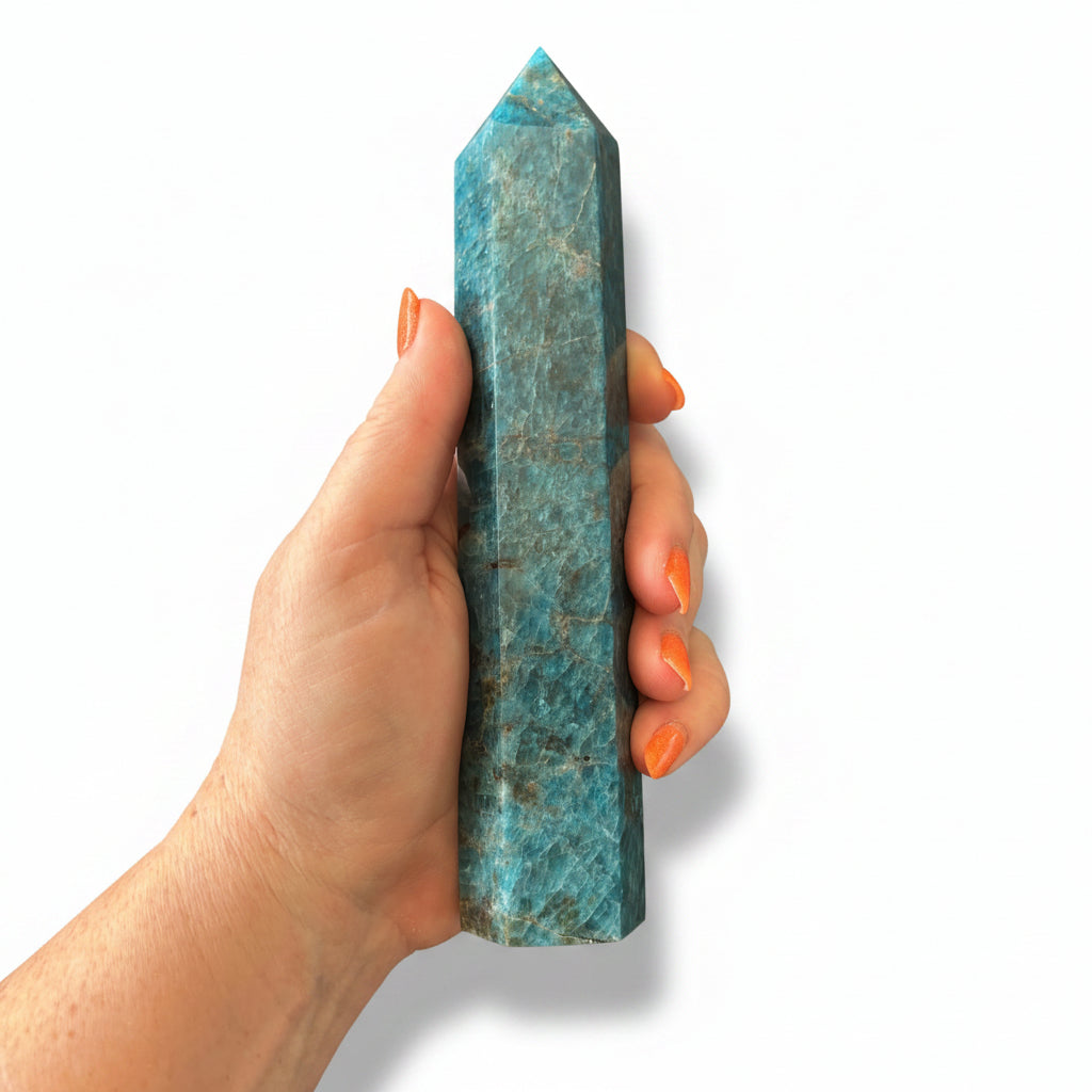 187mm Blue Apatite Point
