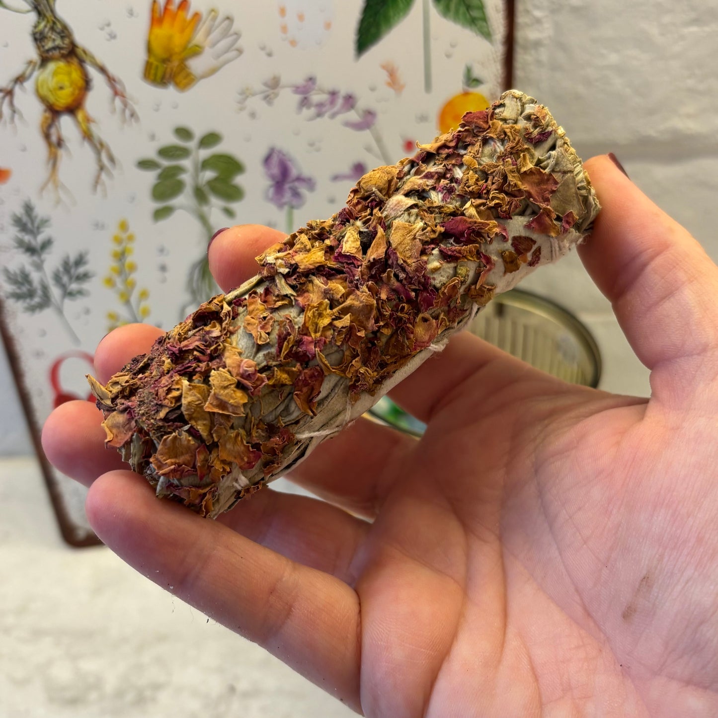 Wild Roses Sage Smudge Stick