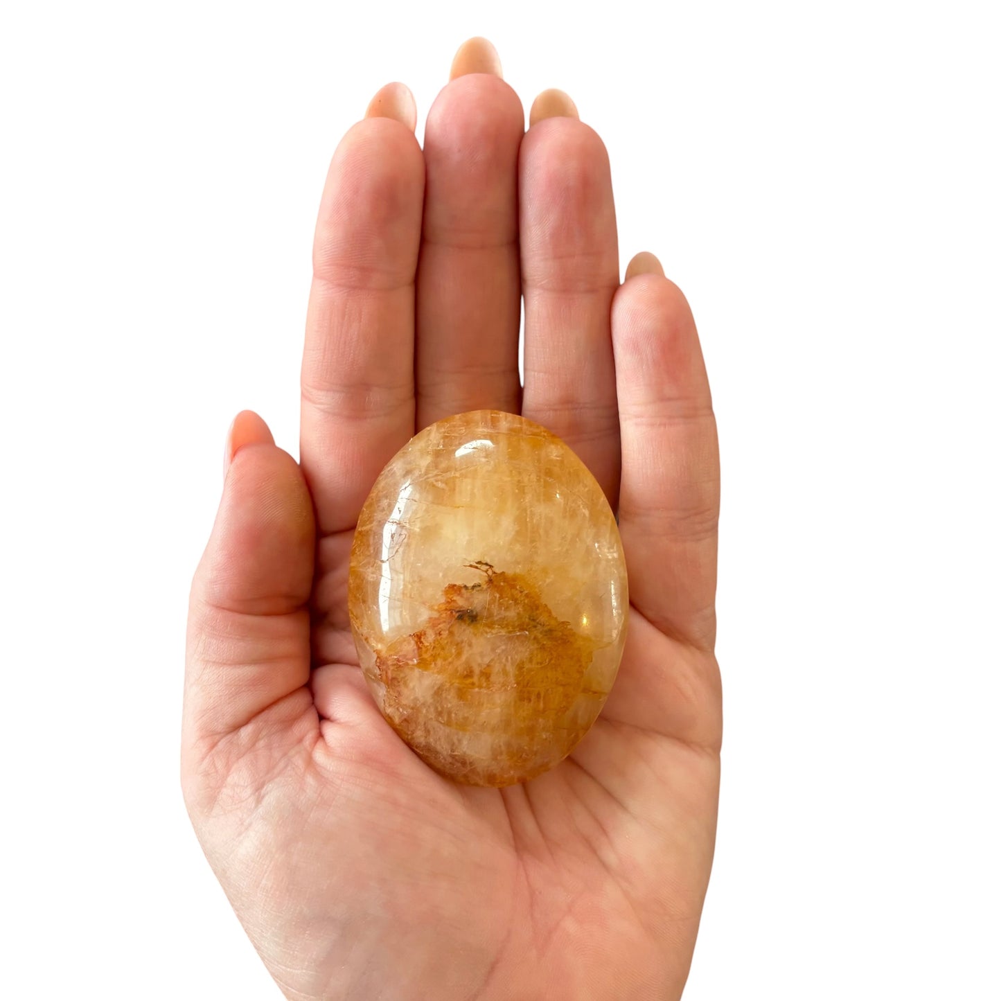 98g Golden Healer Palm Stone