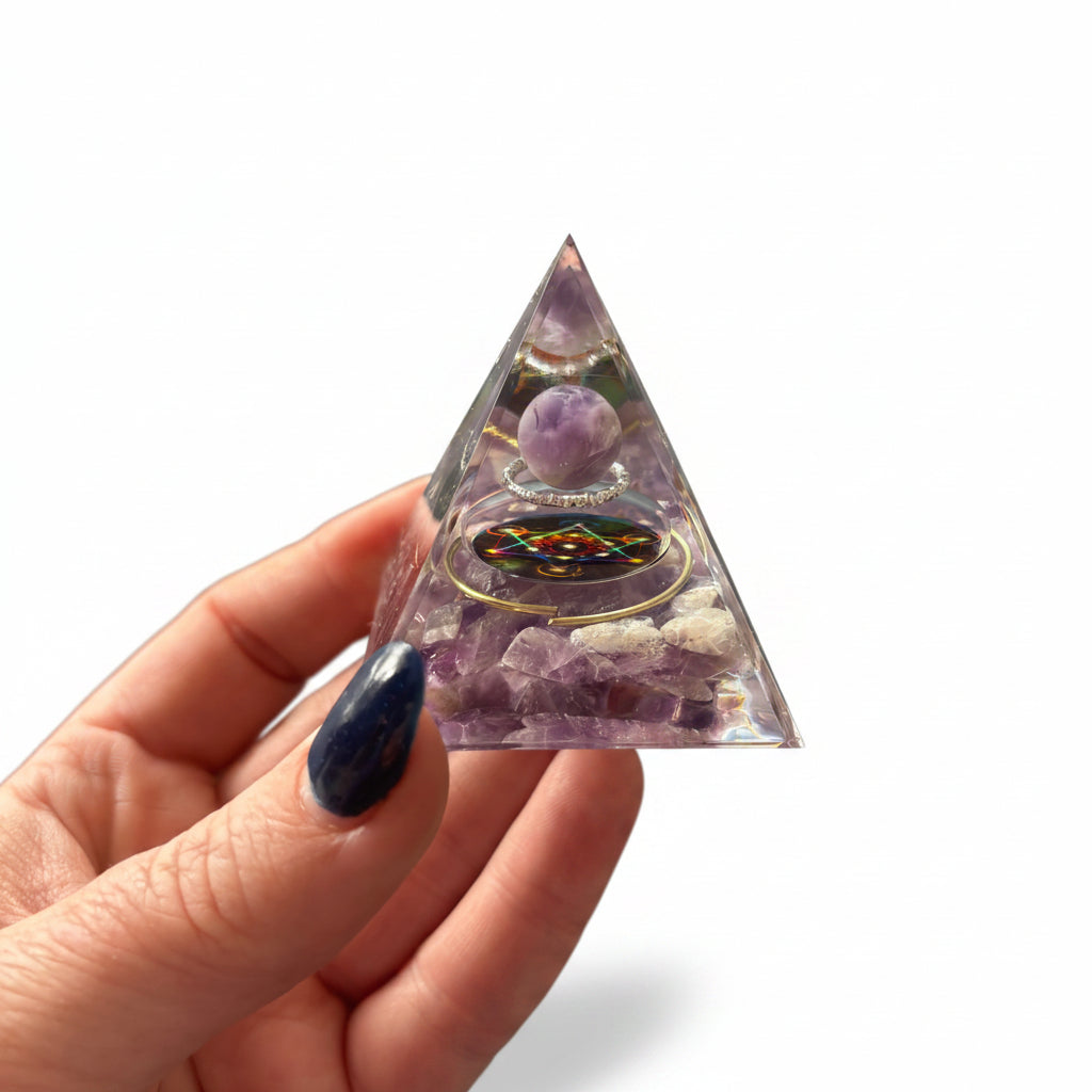 Amethyst Sphere Pyramid