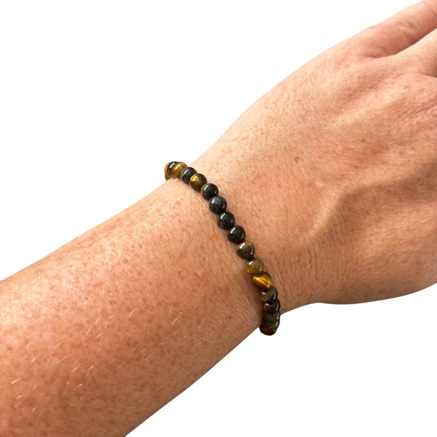 6mm Mixed Tiger Eye Bracelet