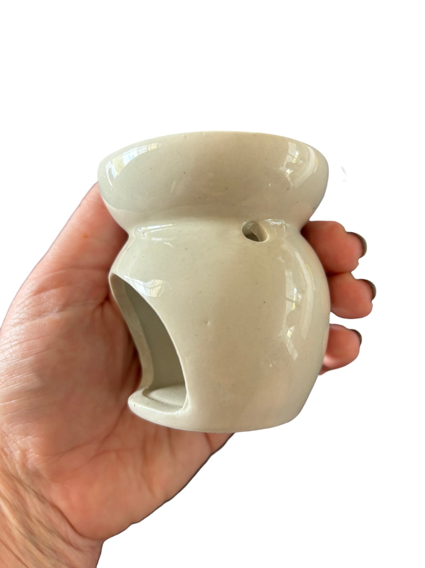White Ceramic Wax Melter