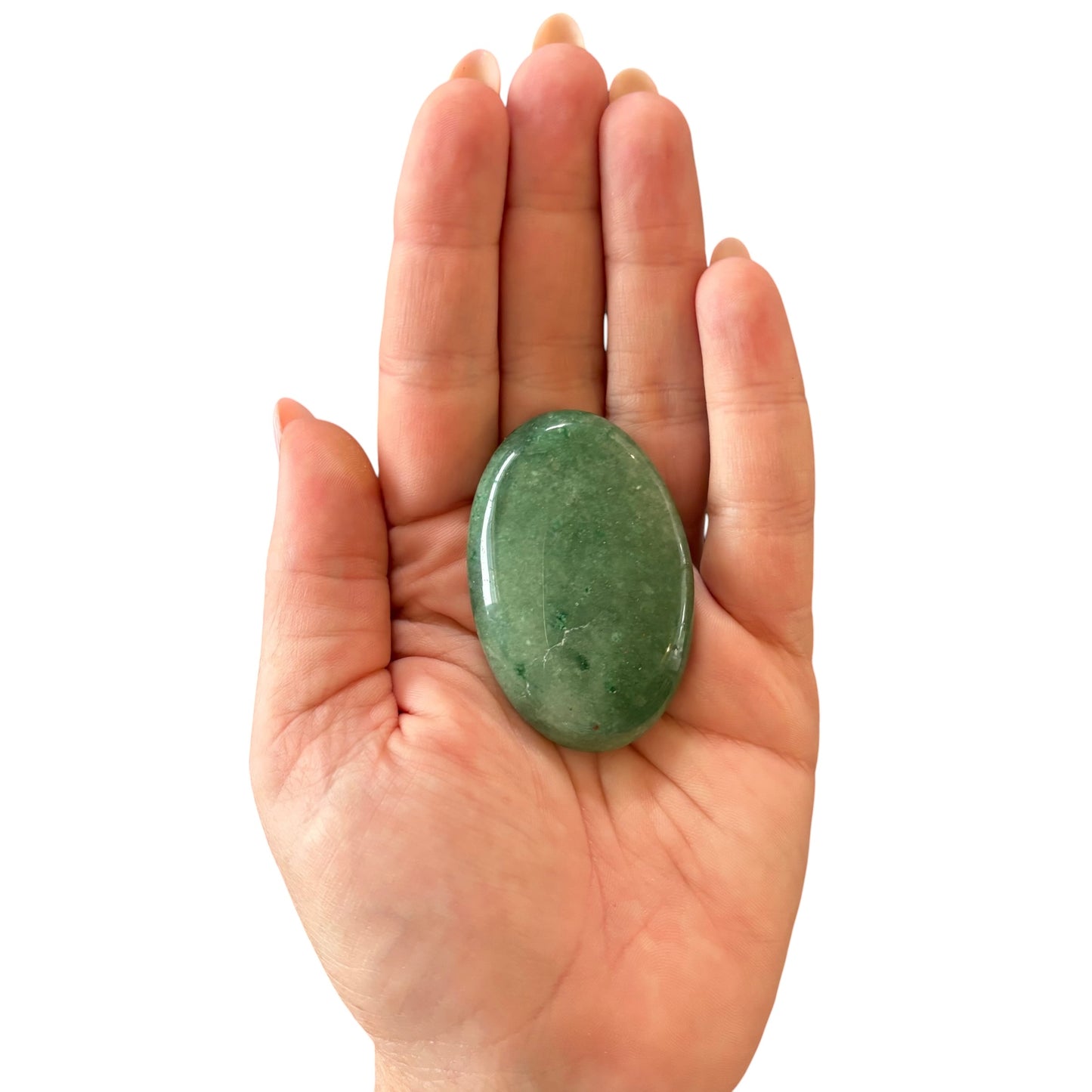 47g Green Strawberry Quartz Palm Stone
