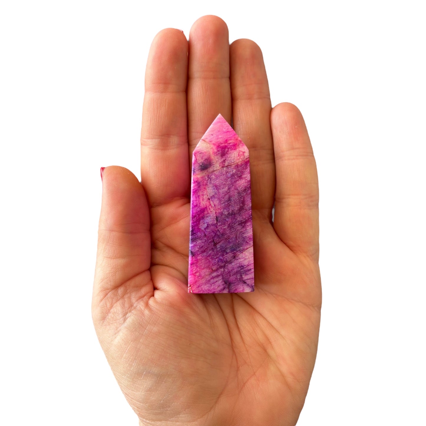 70mm Dyed Purple Moonstone Point
