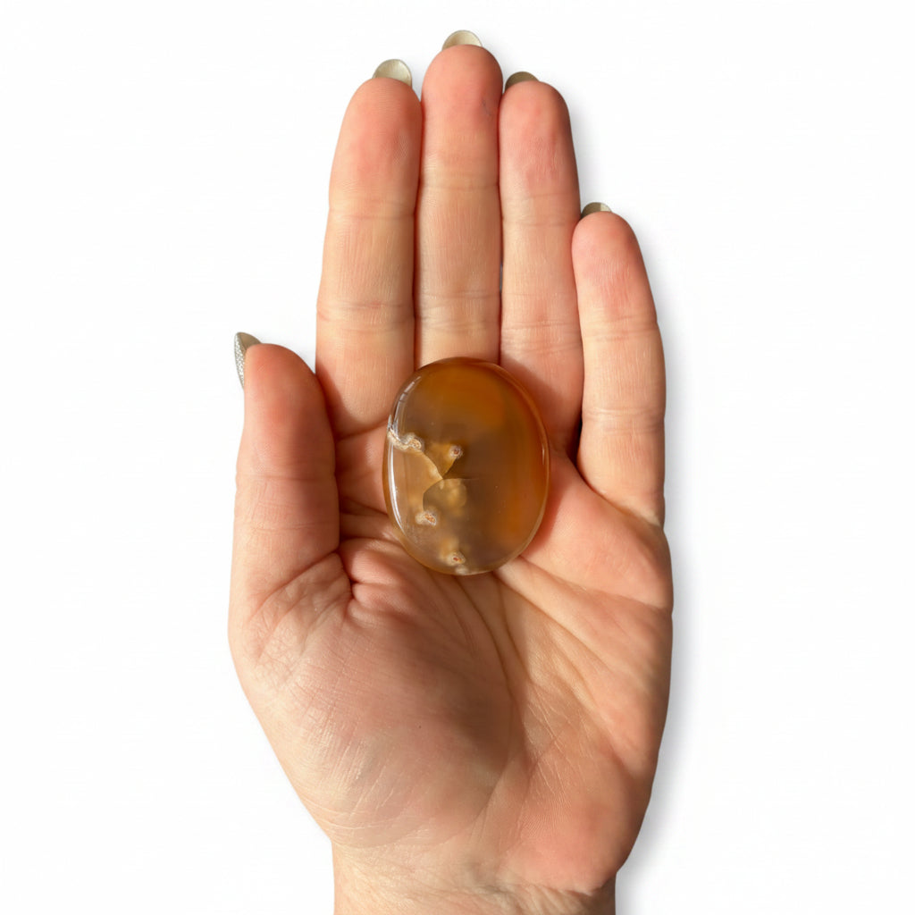 33g Carnelian Palm Stone