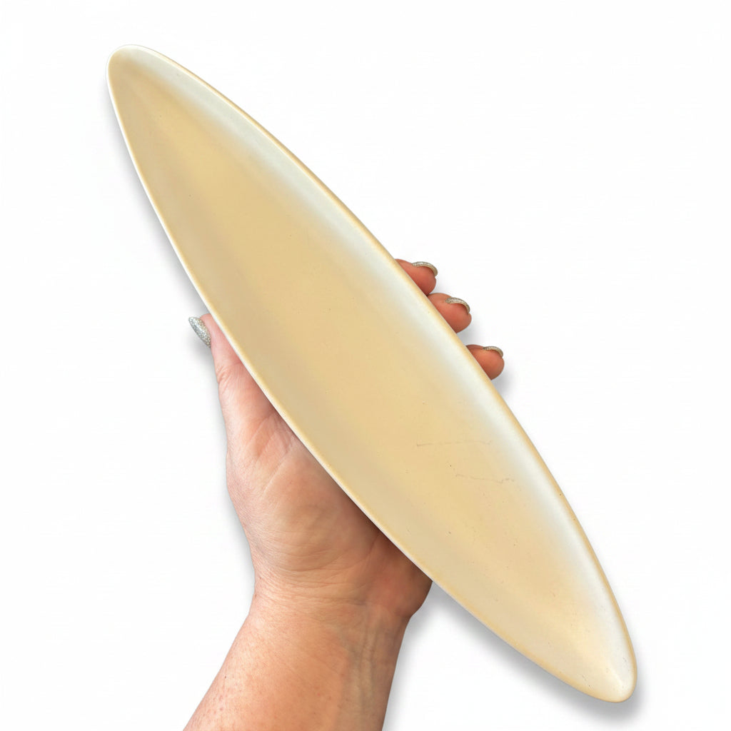 White Long Oval Trinket Tray