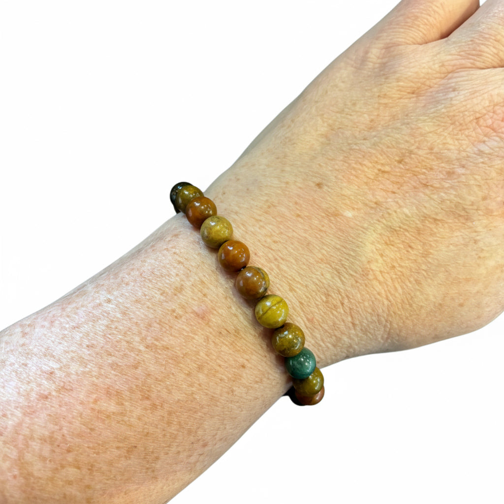 8mm Ocean Jasper Bracelet