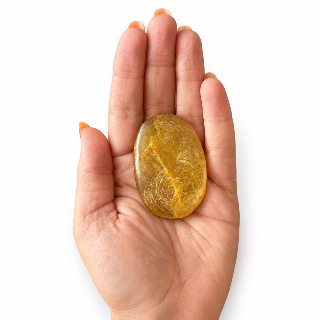 43g Golden Mica Palm Stone