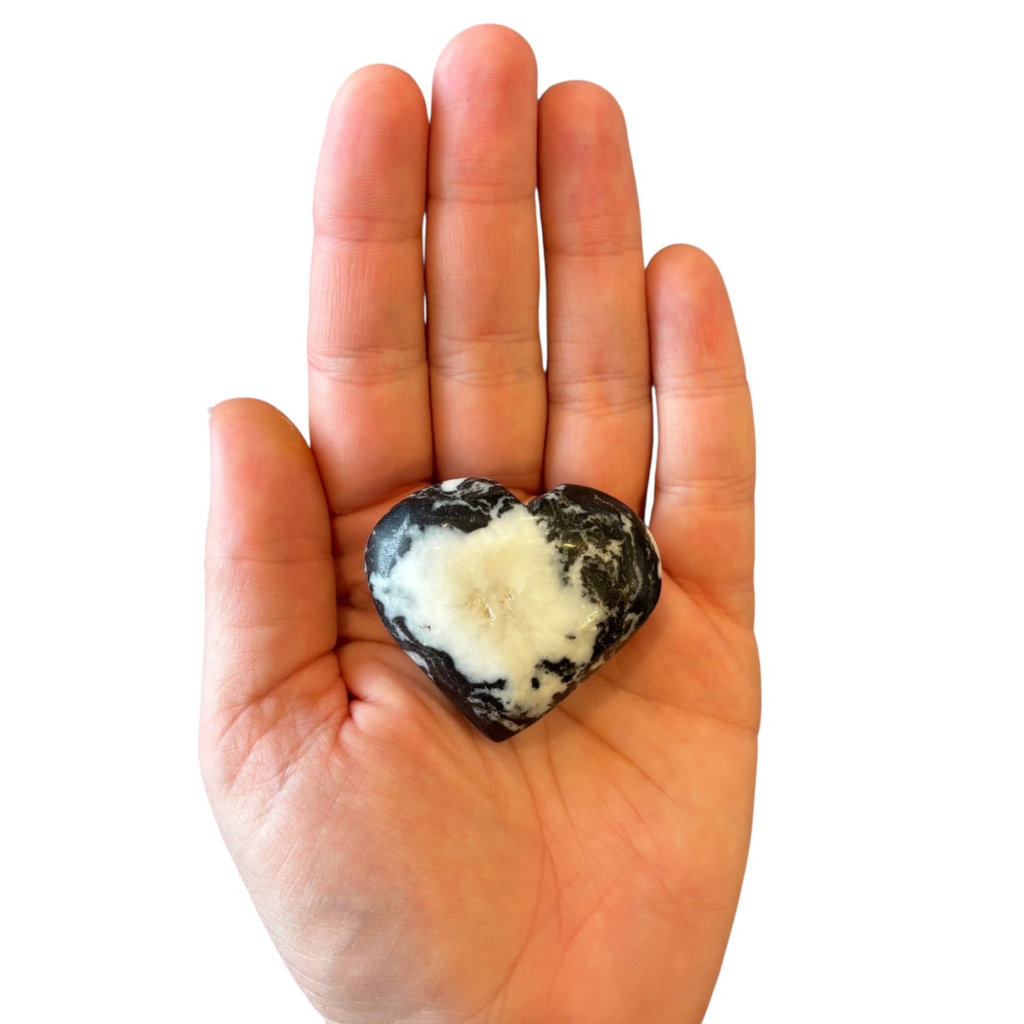 70g Zebra Jasper Heart