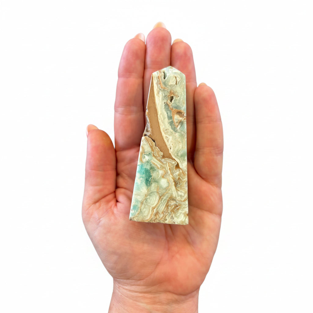 92mm Blue Aragonite Point