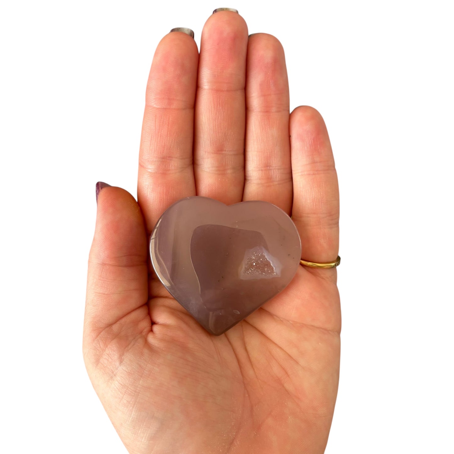 50g Pink Agate Heart