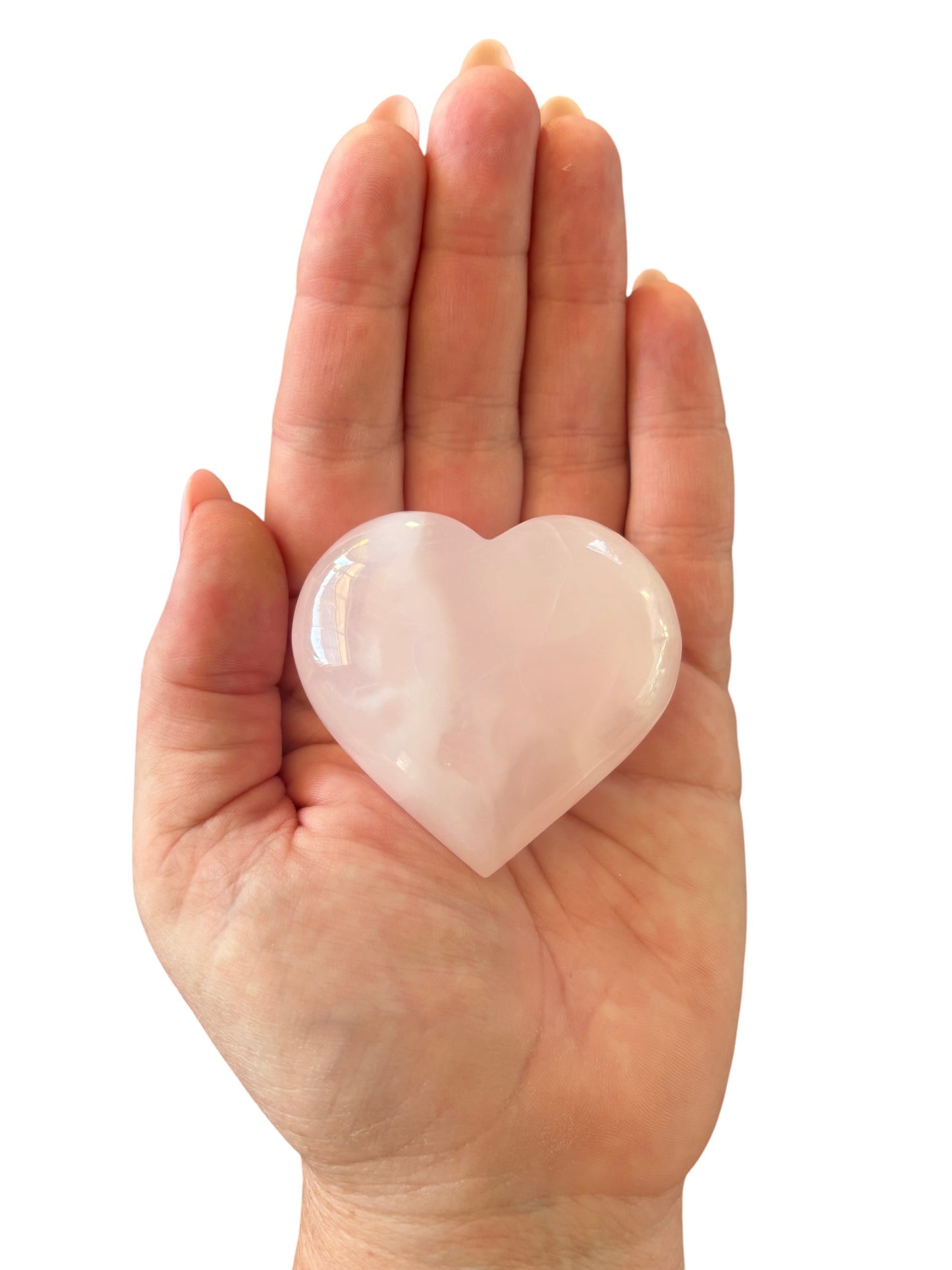 109g Pink Mangano Calcite Heart