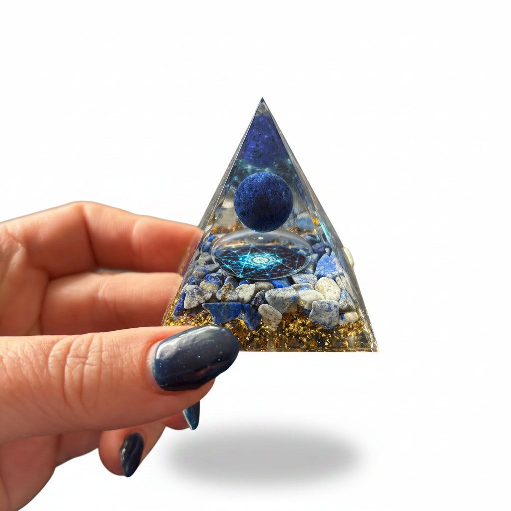 Lapis Lazuli Sphere Pyramid