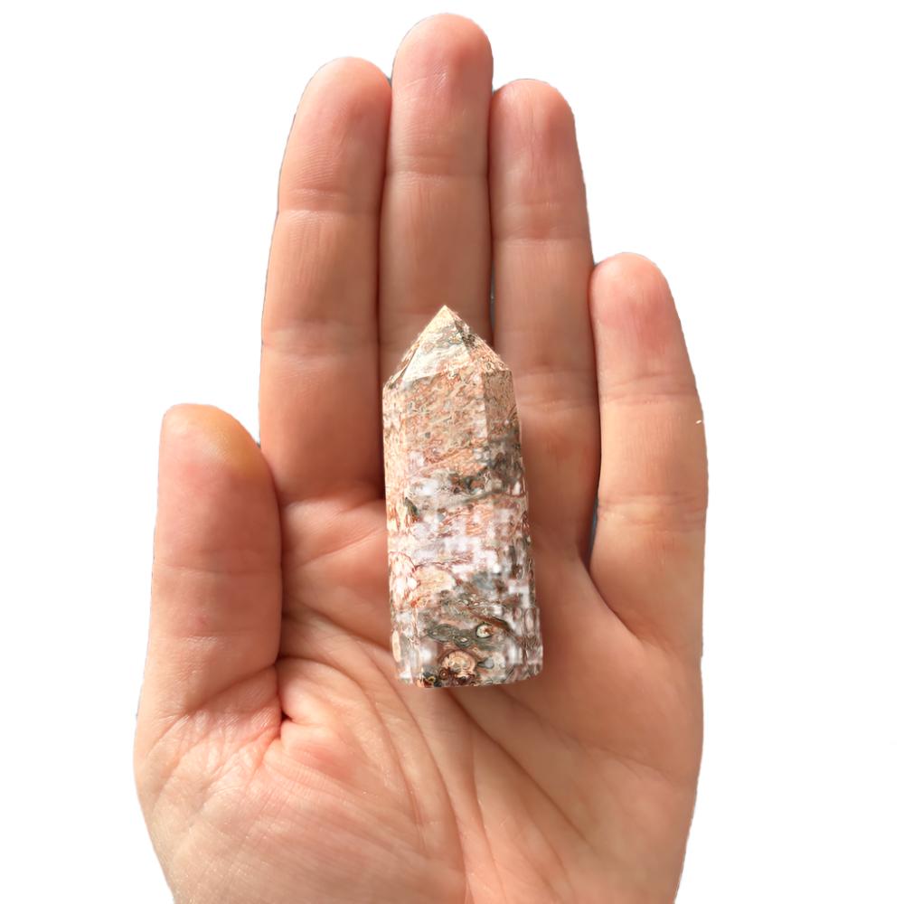 57mm Leopard Skin Jasper Point