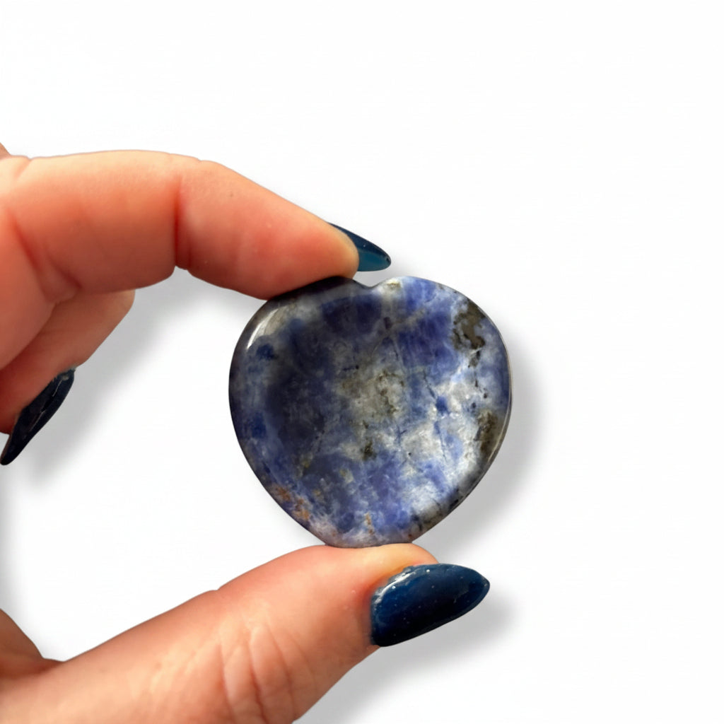 Lapis Lazuli Heart Worry Stone