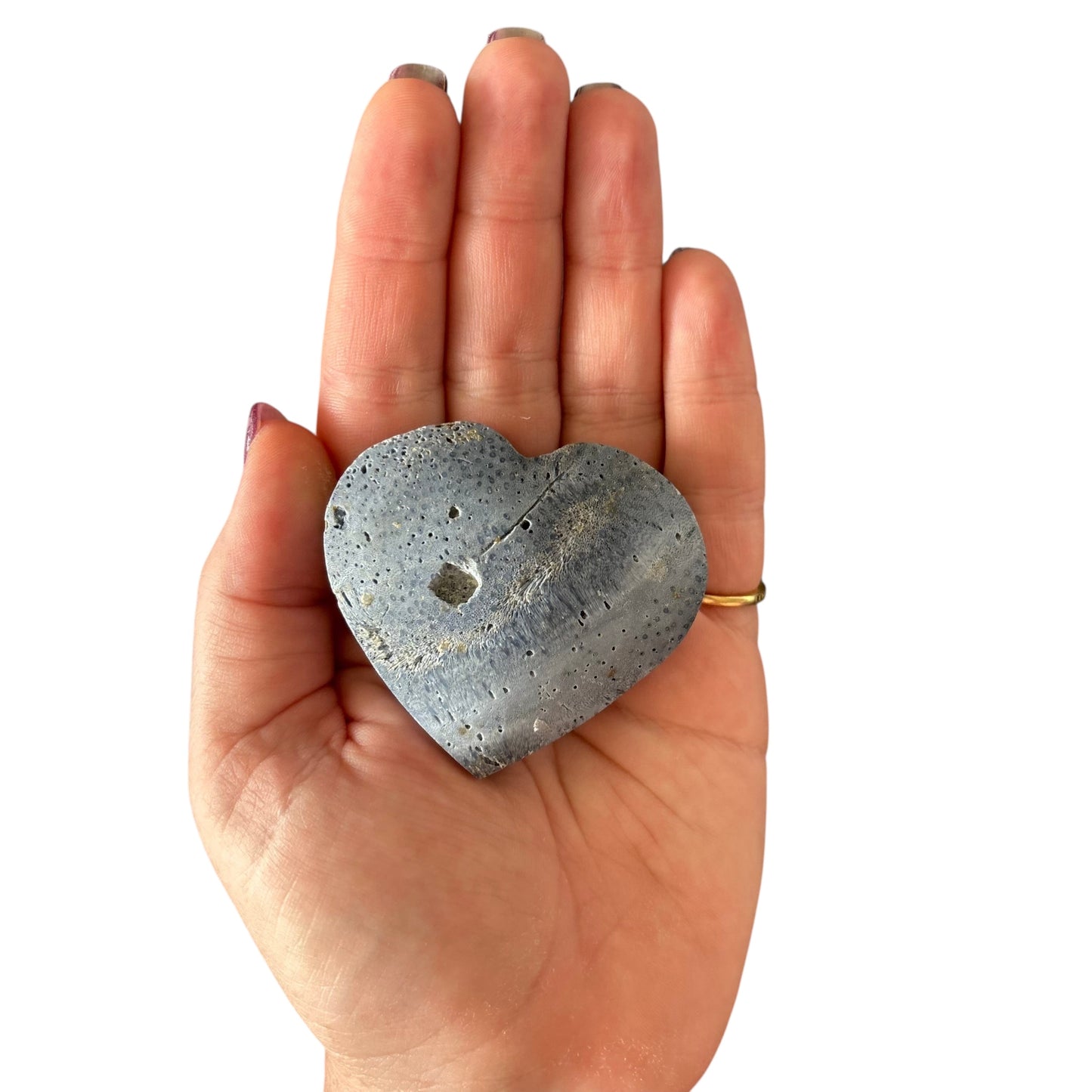 92g Blue Coral Jade Heart
