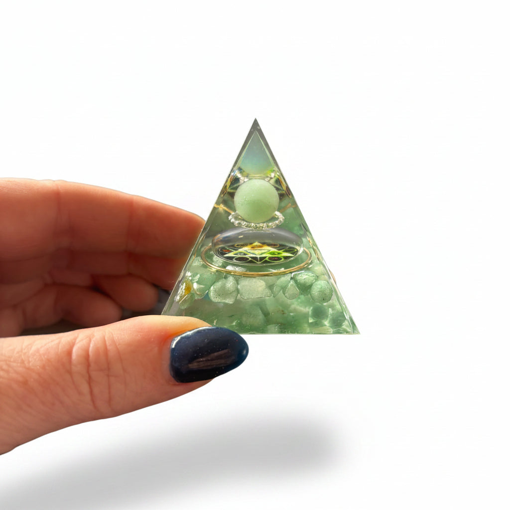 Aventurine Sphere Pyramid