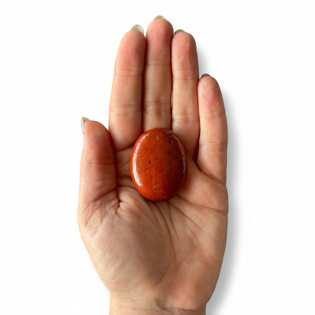 39g Red Jasper Palm Stone