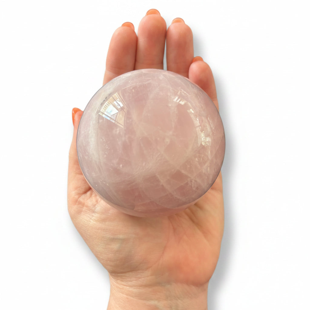 78mm Rose Quartz Sphere
