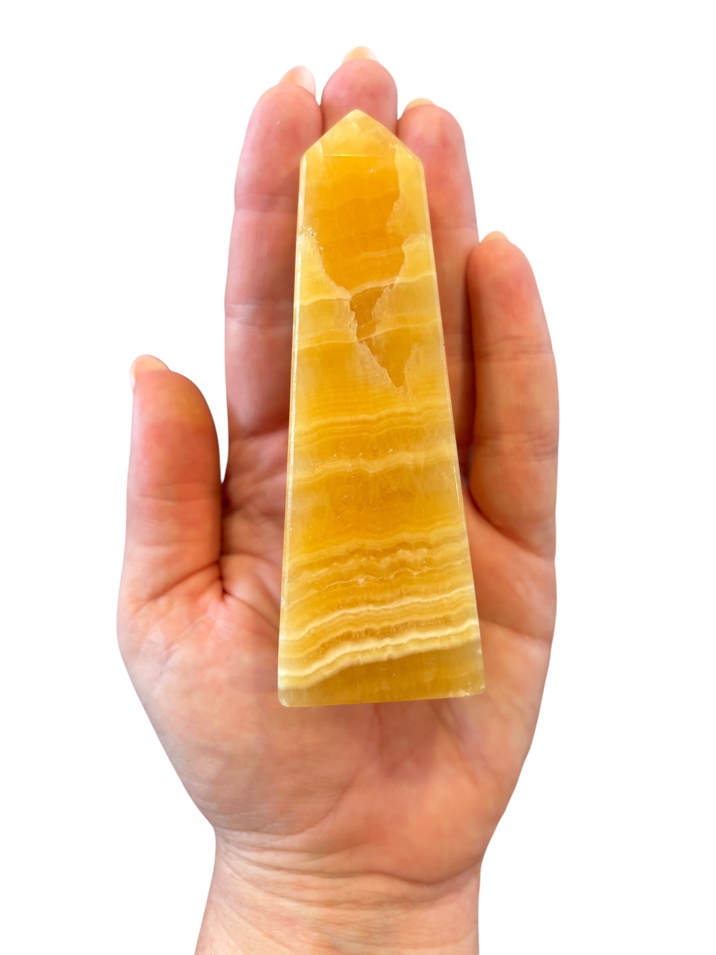 109mm Mango Calcite Point