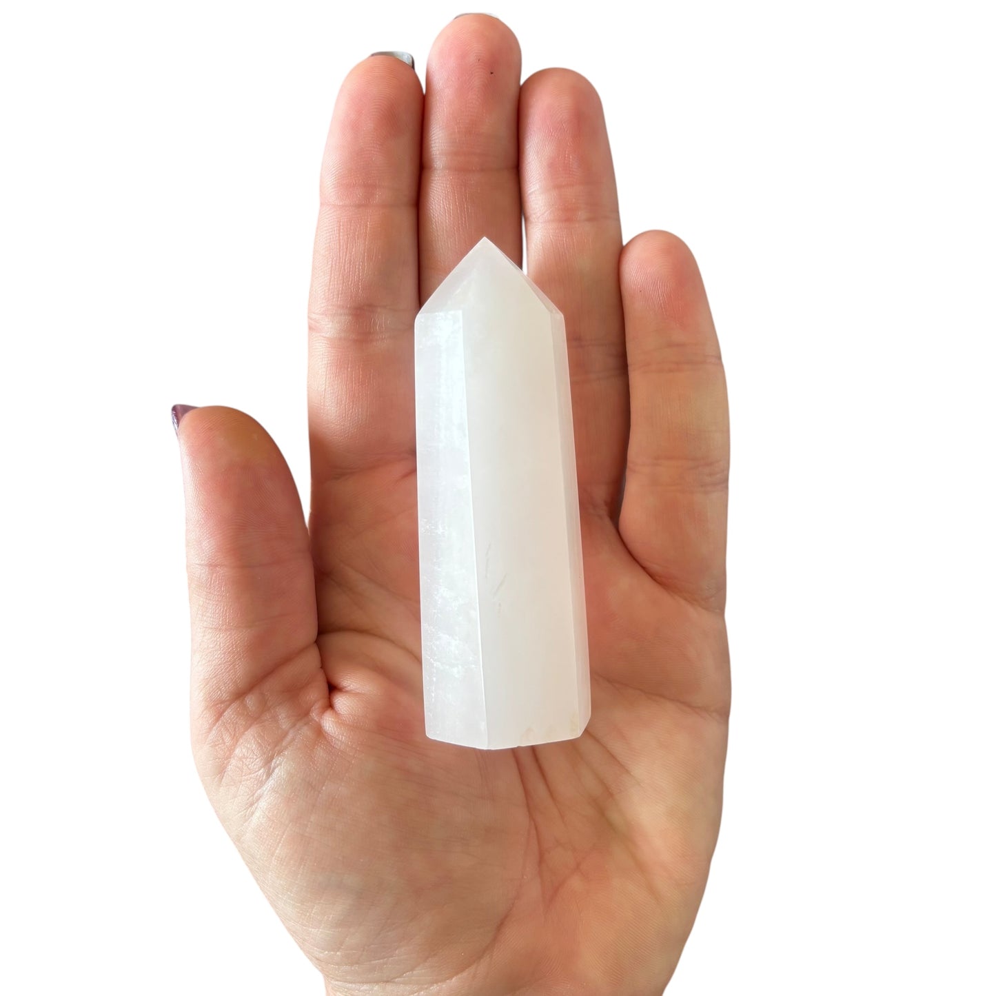 82mm Pink Mangano Calcite Point