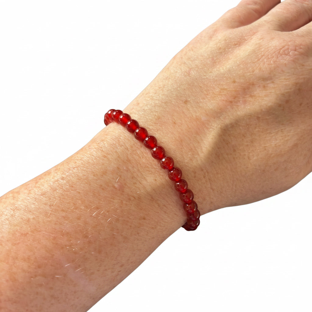 6mm Carnelian Bracelet