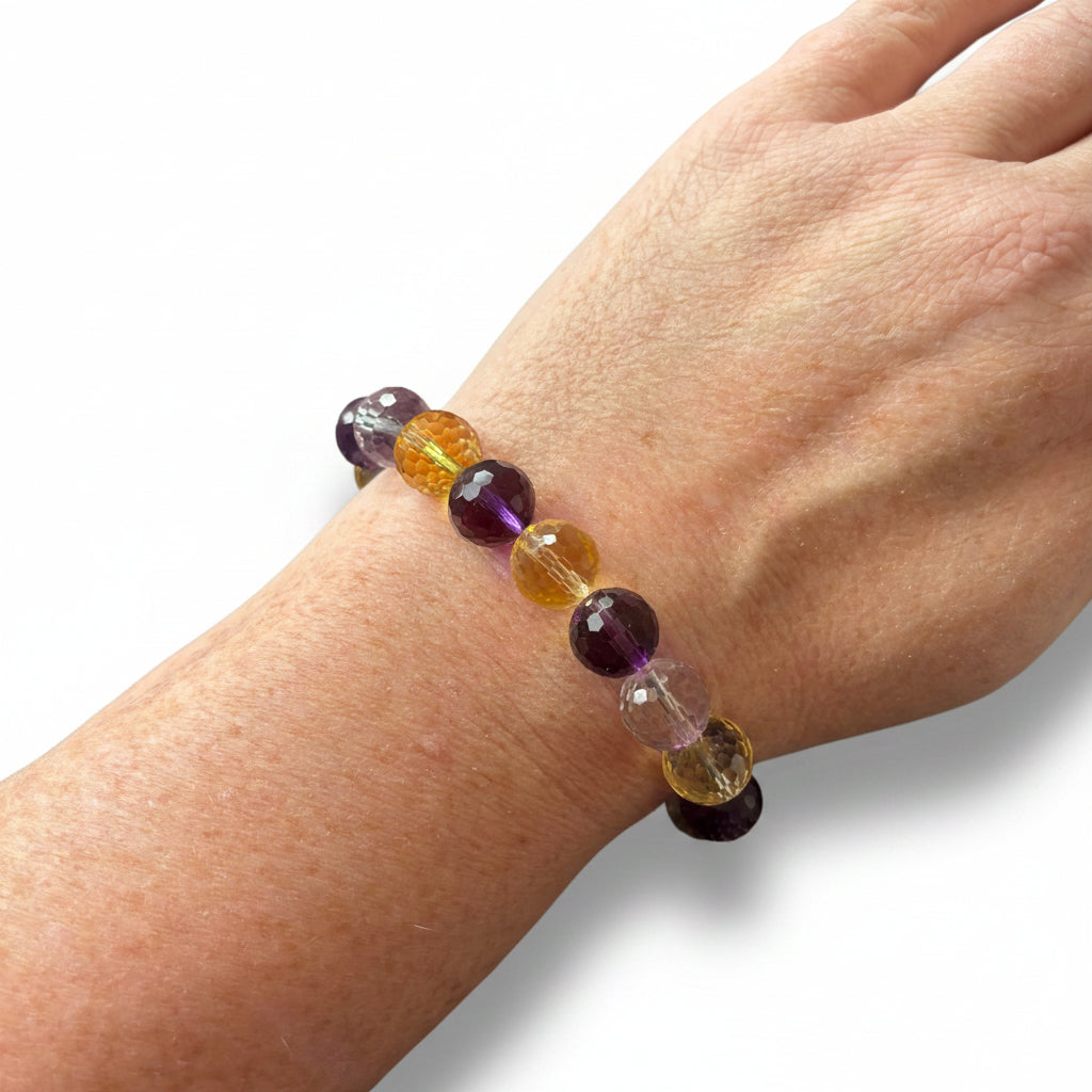 10mm Faceted Mix Bracelet