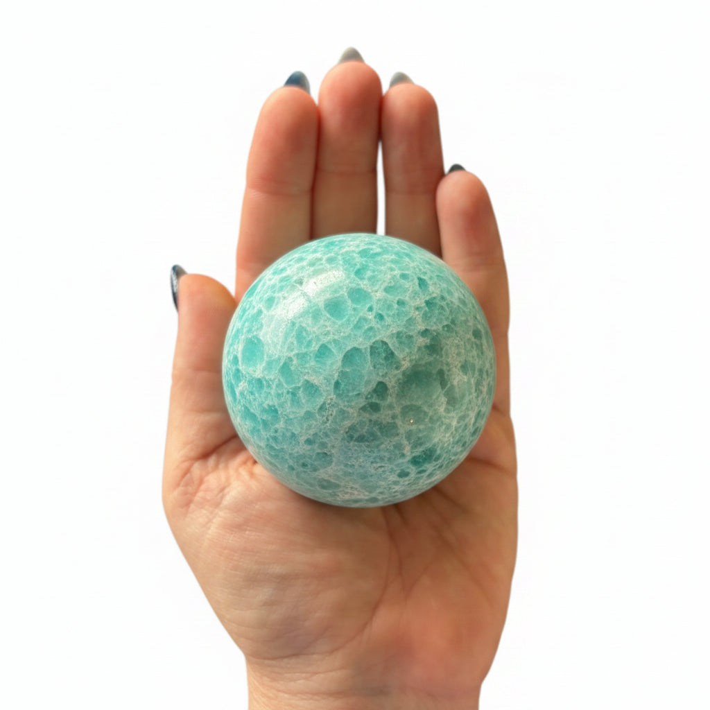 65mm Blue Aragonite Sphere