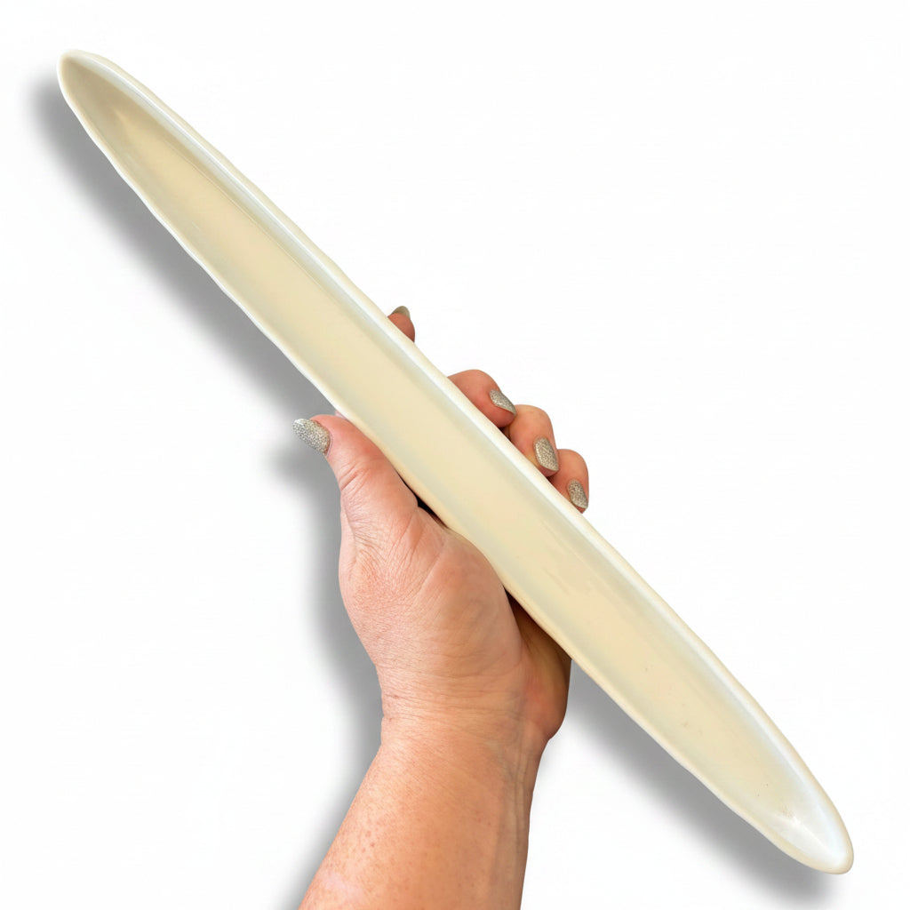 White Long Skinny Trinket Tray