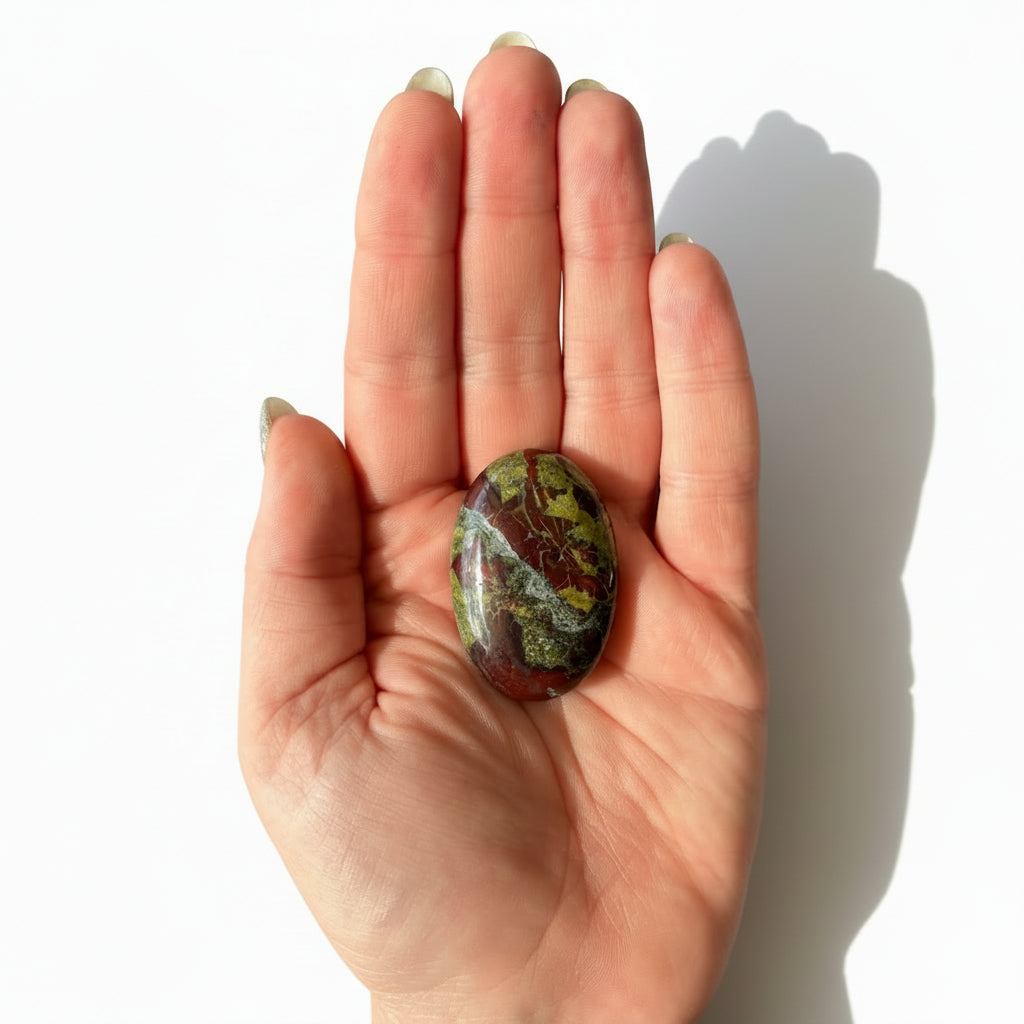 34g Dragonblood Stone Palm Stone