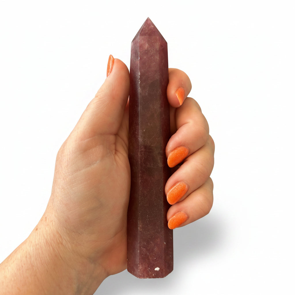 156mm Strawberry Quartz Point