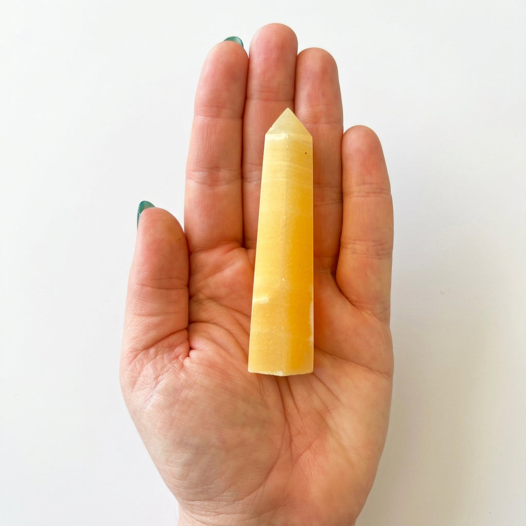 86mm Orange Calcite Point