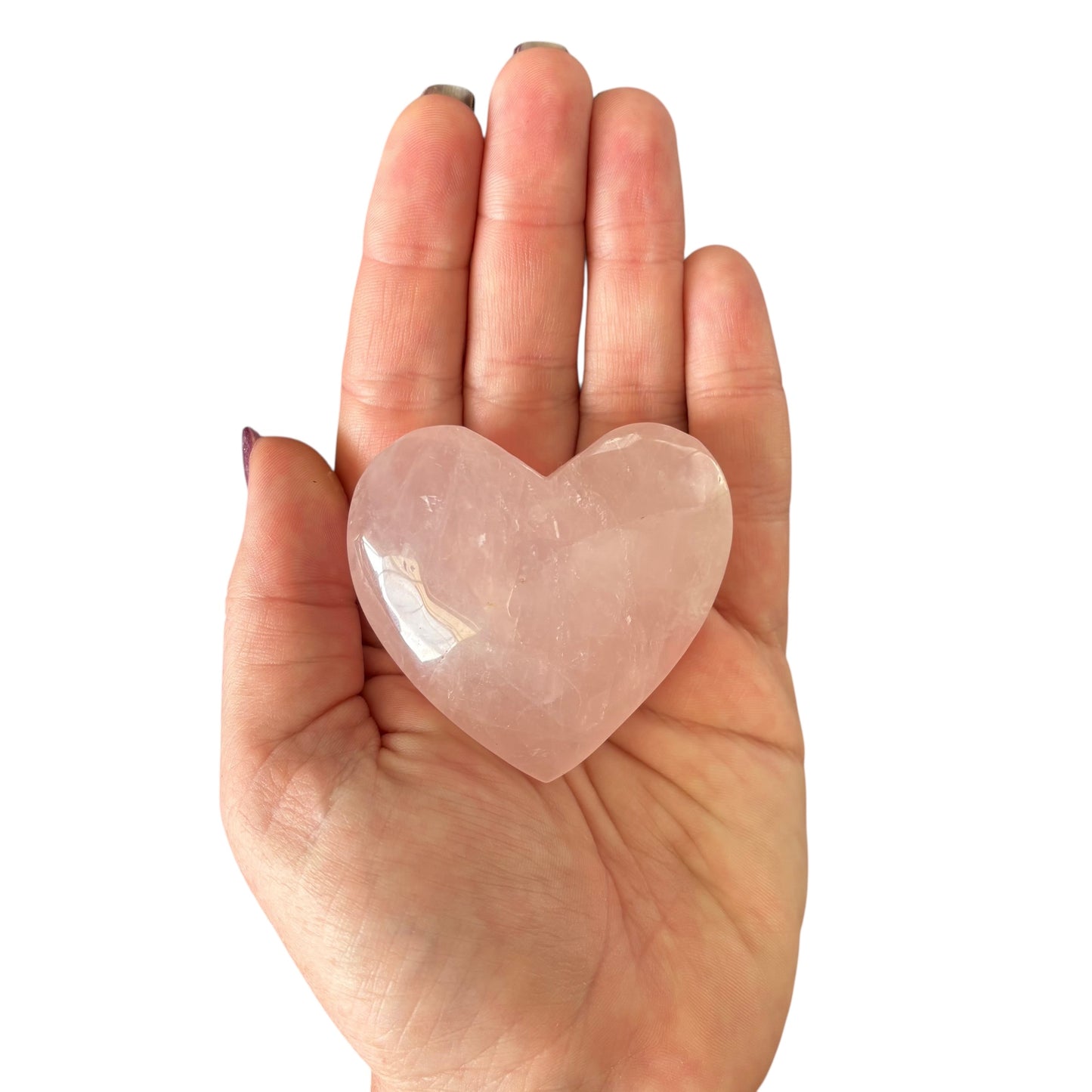 112g Rose Quartz Heart