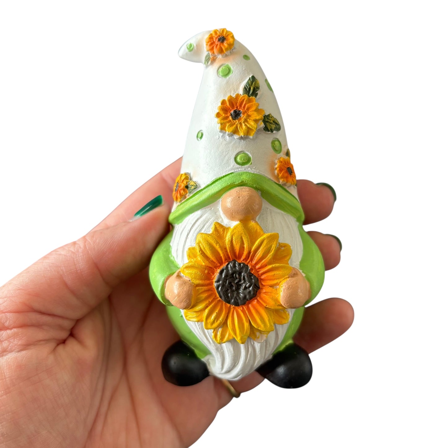 Green Sunflower Gnome