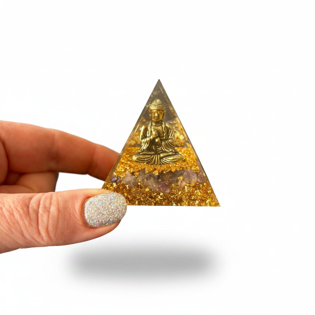 Amethyst Buddha Pyramid