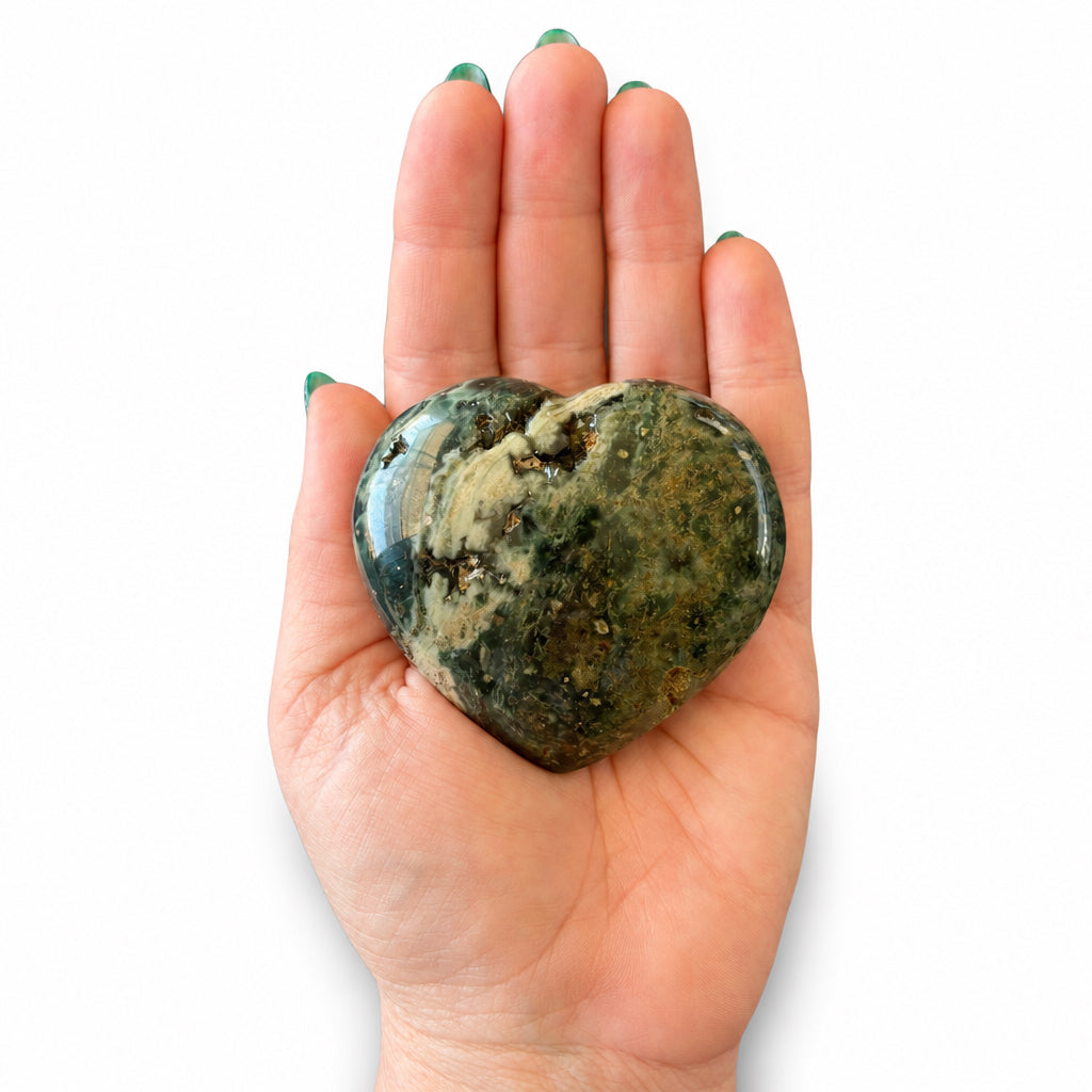 192g Ocean Jasper Heart