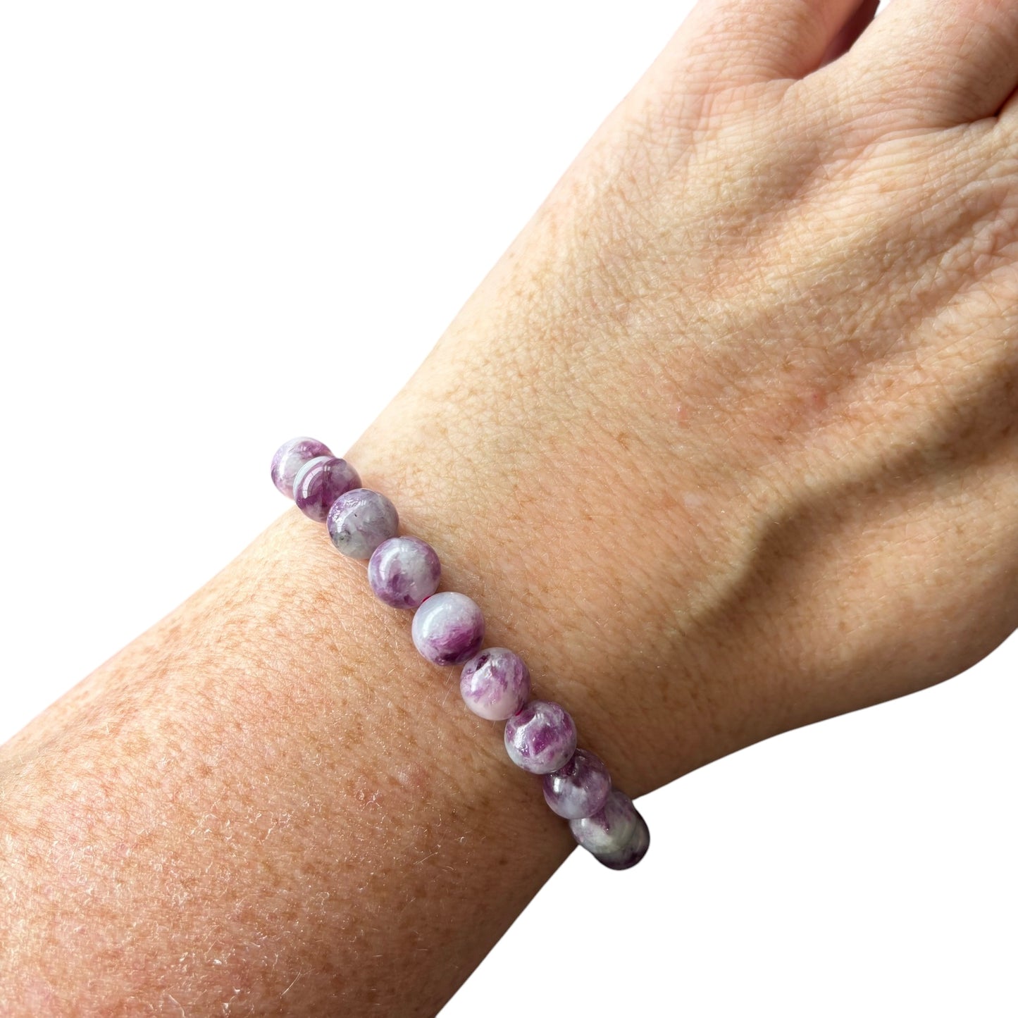 8mm Purple Mica Bracelet