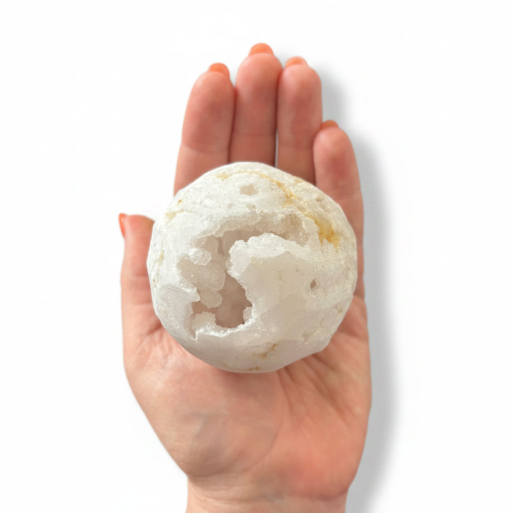 68mm Clear Quartz Druzy Sphere