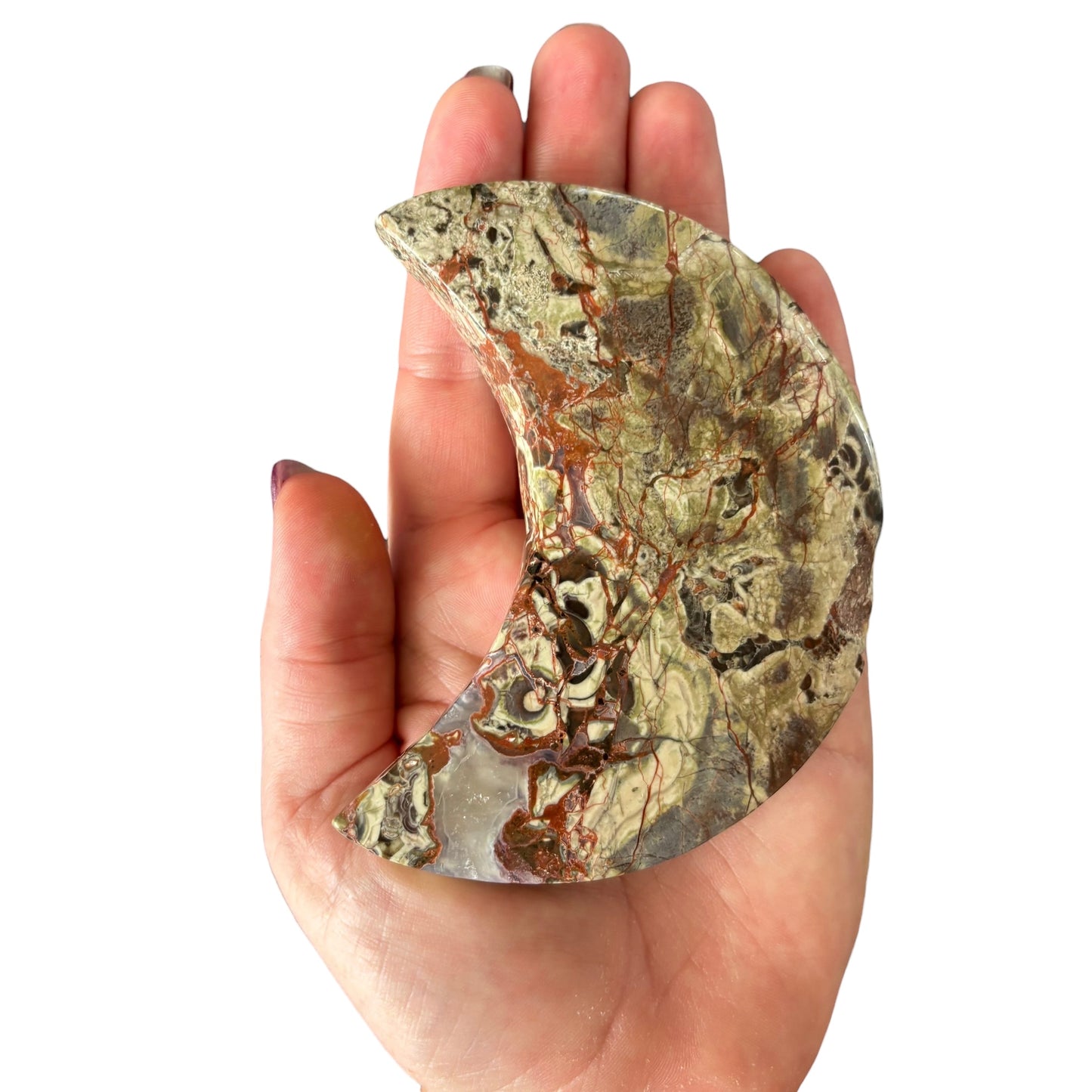 224g Money Agate Moon