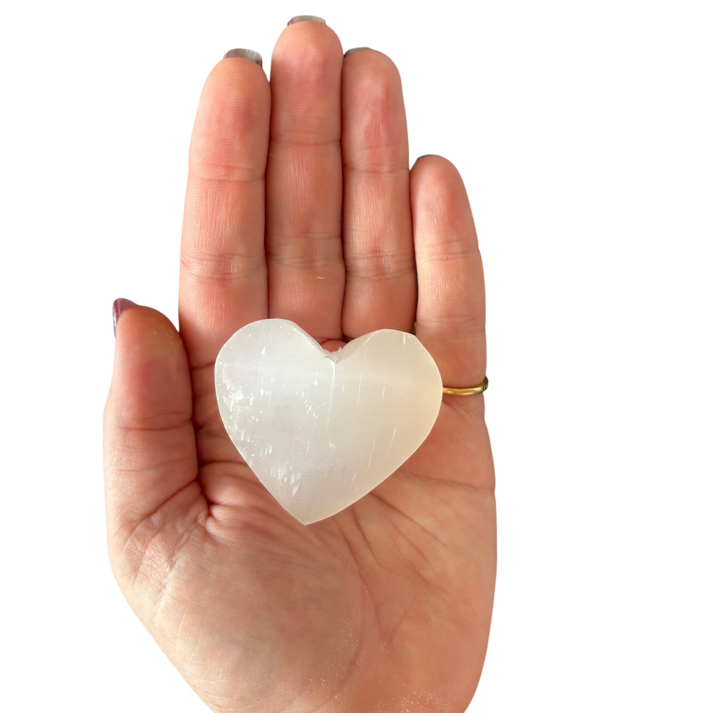 61g Selenite Heart