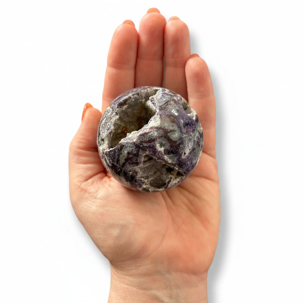 61mm Fluorite & Sphalerite Sphere
