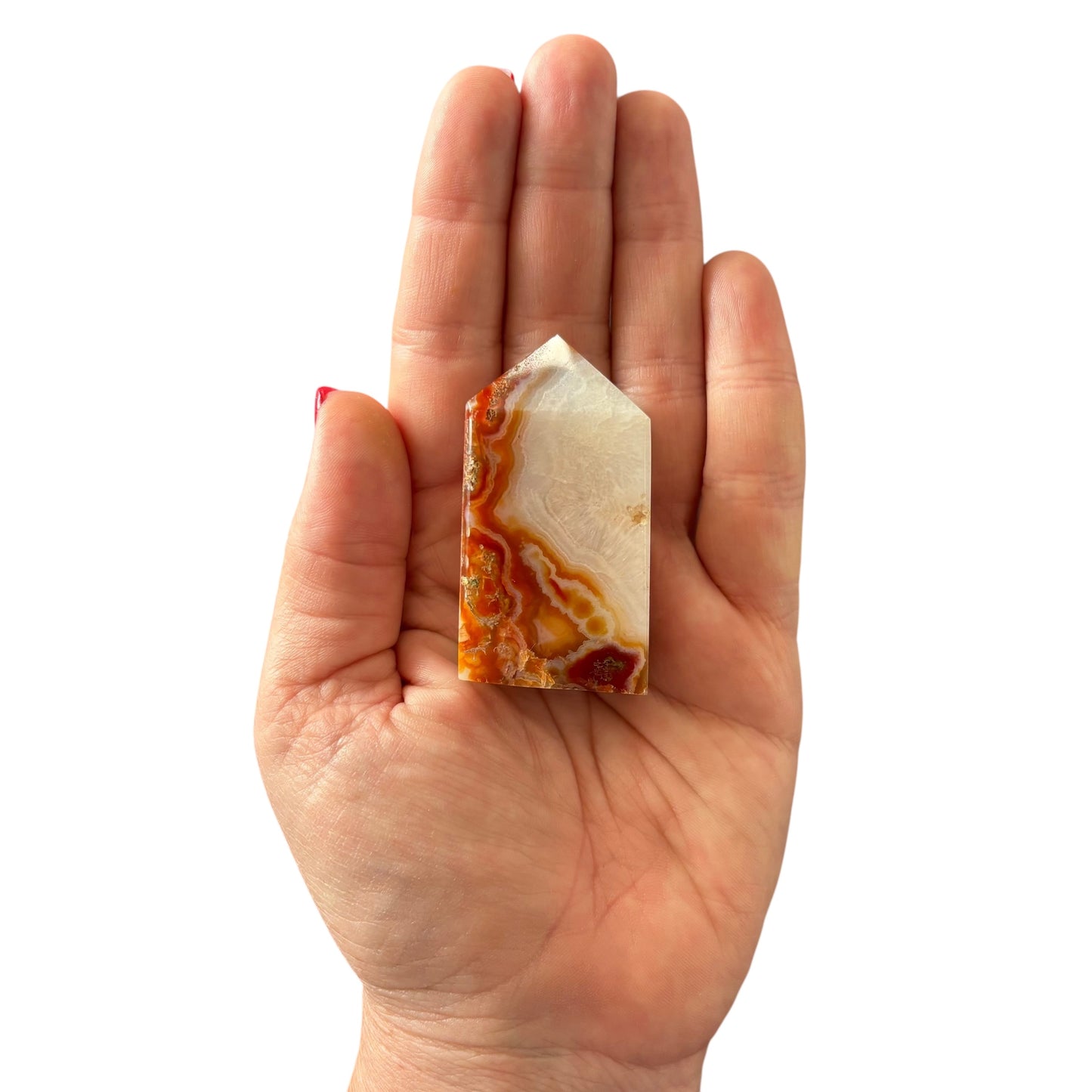 59mm Red Moss Agate Point