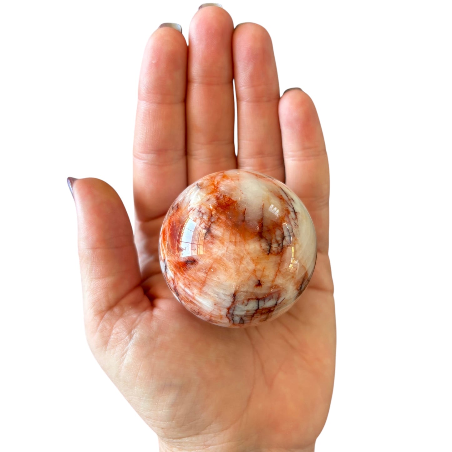 55mm Fire Quartz Sphere