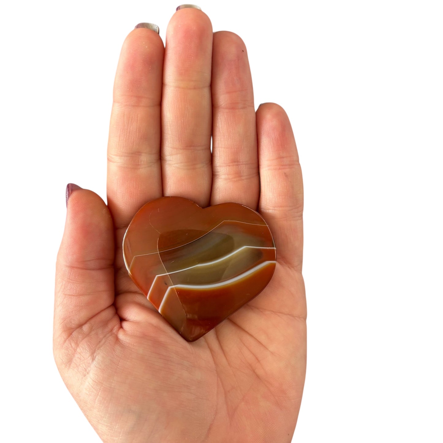 52g Red Sardonyx Heart