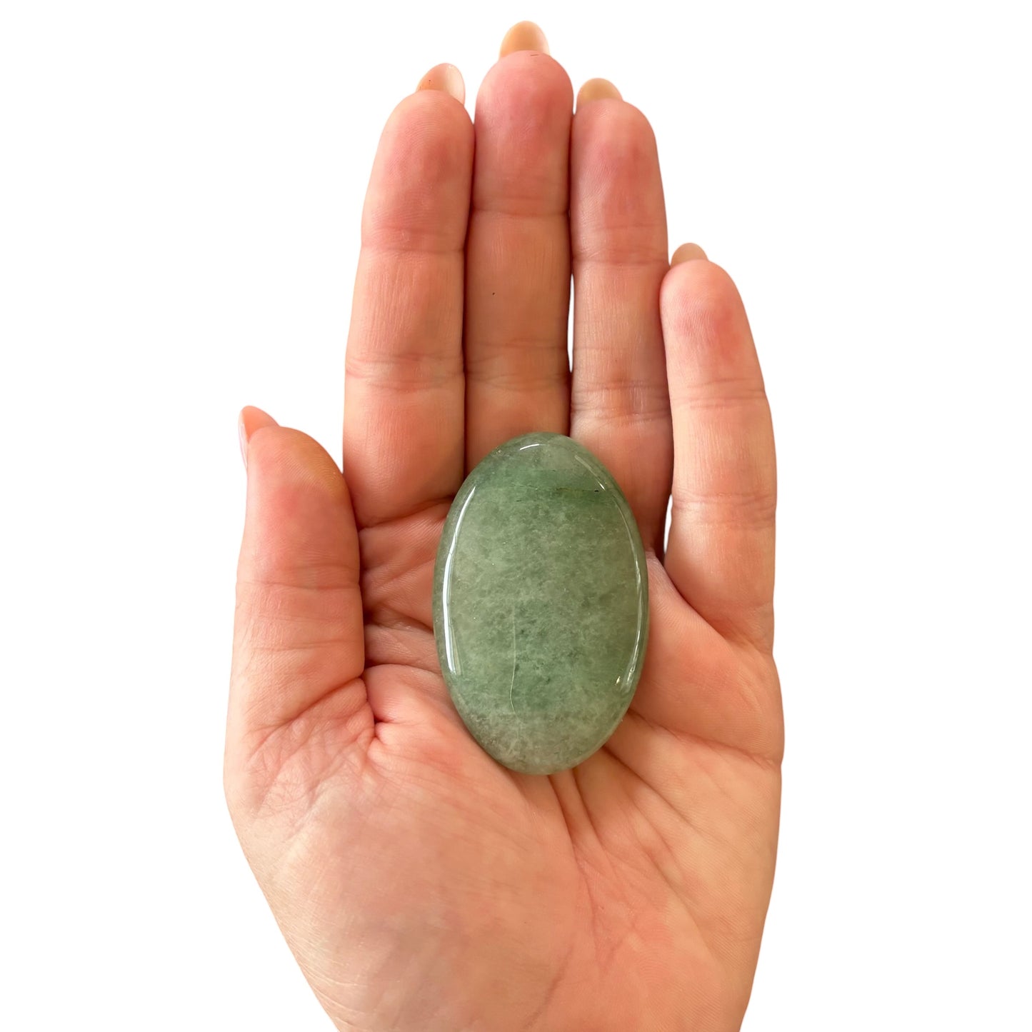 45g Green Strawberry Quartz Palm Stone