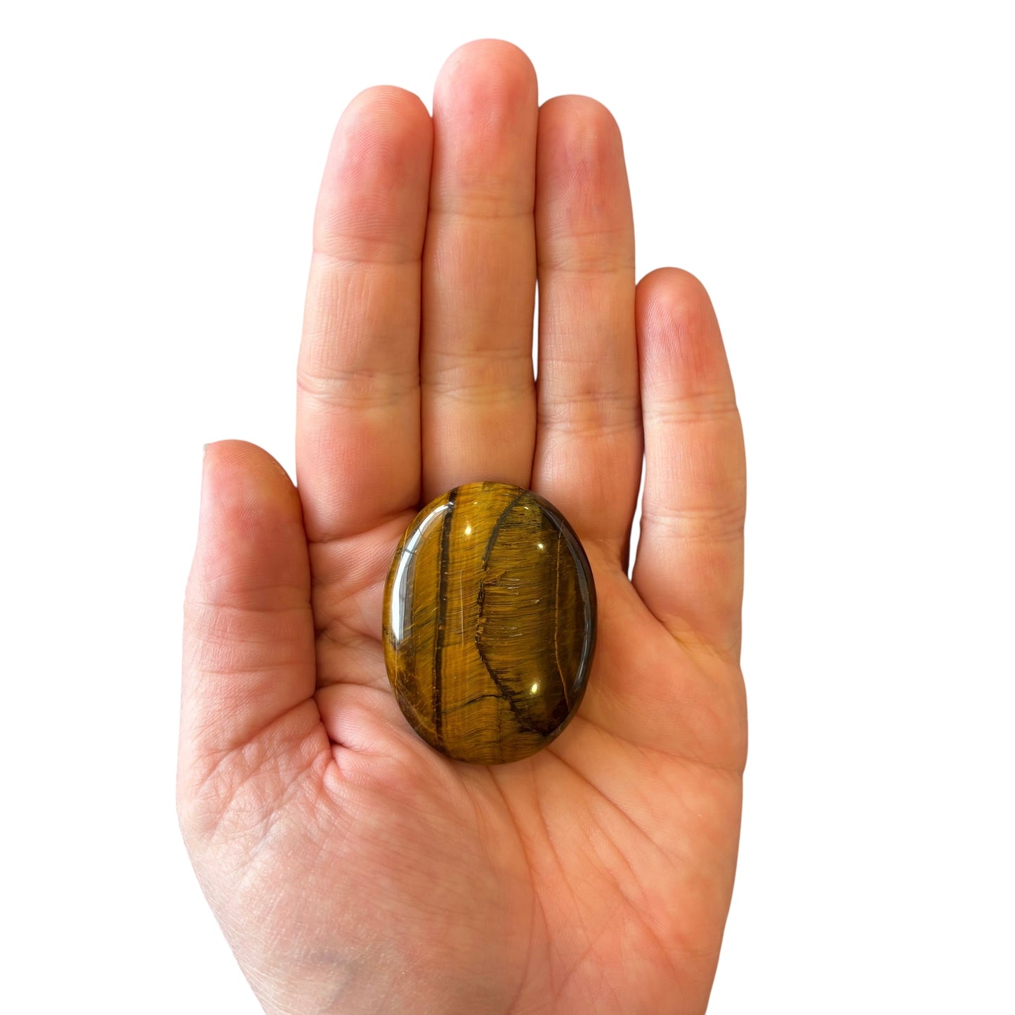 34g Tiger Eye Palm Stone
