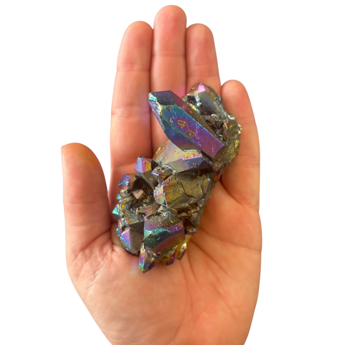 144g Titanium Aura Quartz Raw