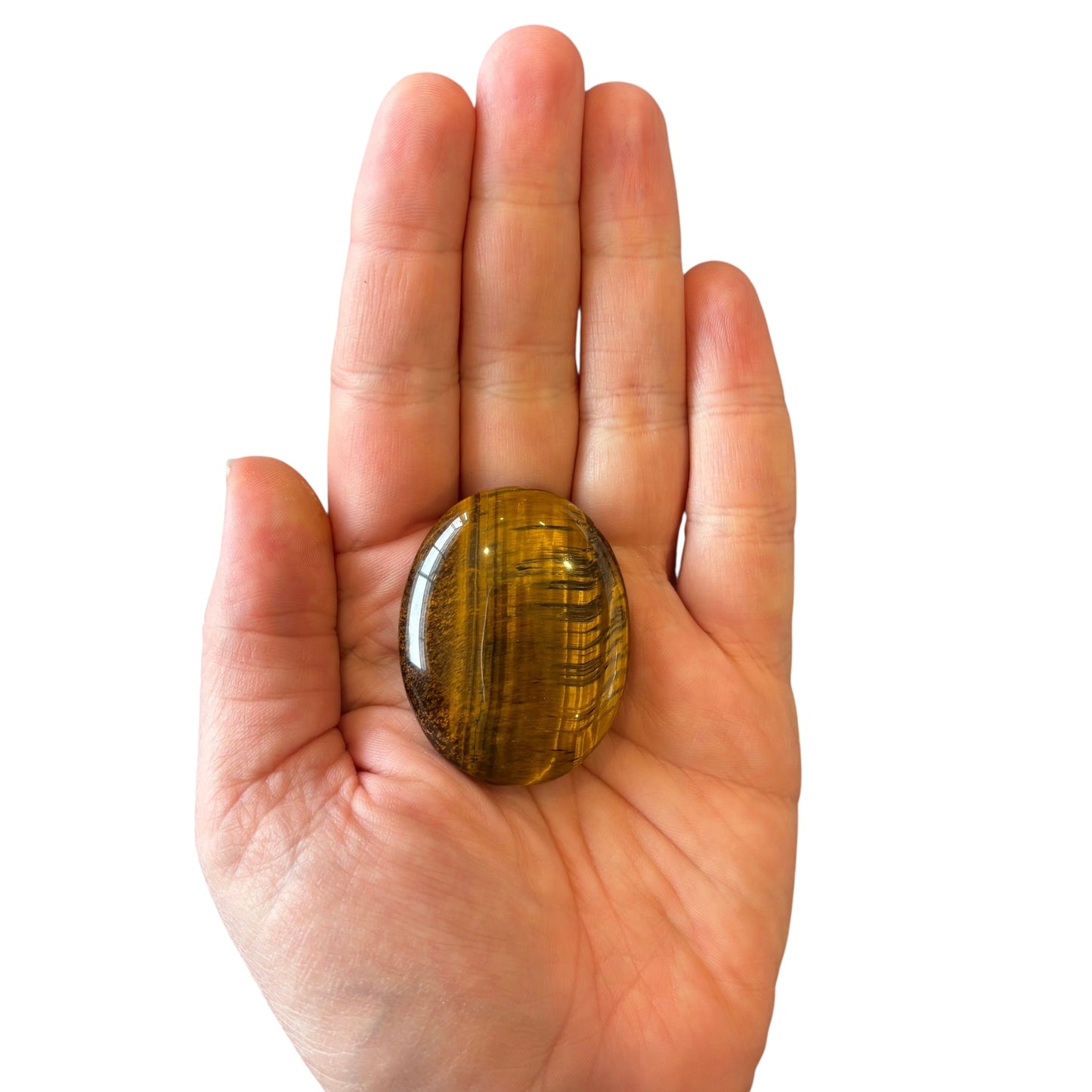 38g Tiger Eye Palm Stone